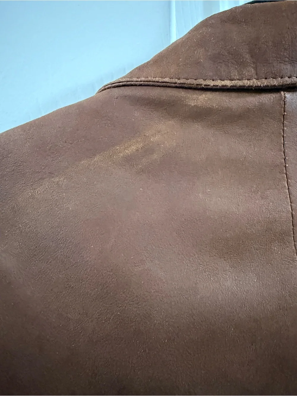 Remy Leather Blazer Men's 44R Brown Made in USA Vintage Sport Coat Jacket - Picture 11 of 12
